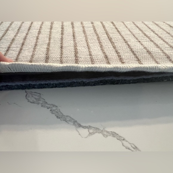 2 NEW RUGGABLE 2x3 washable Rugs + Pads Jonathan Adler Inkdrop Camel & Ivory - Picture 6 of 16